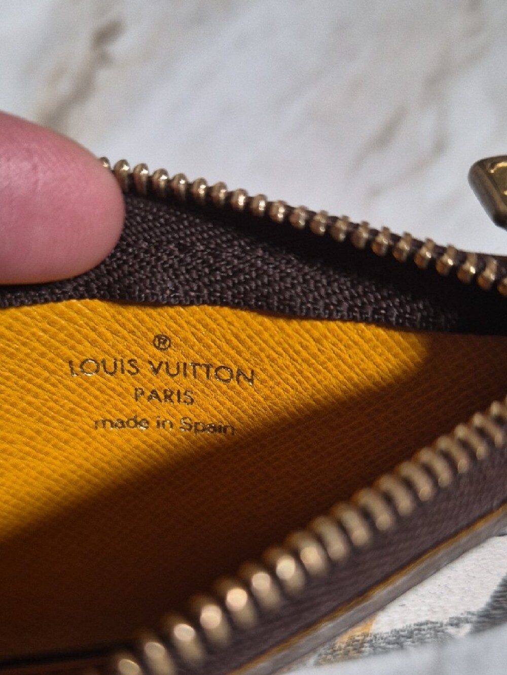 Louis Vuitton Monogram Key Pouch | “Bon Voyage” Custom - Picture 6 of 10
